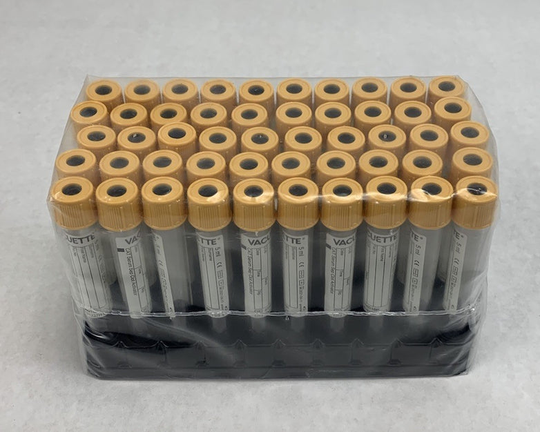 Vacuette 456018P 5ml CAT Serum Sep Clot Activator 13x100 50pcs Tubes