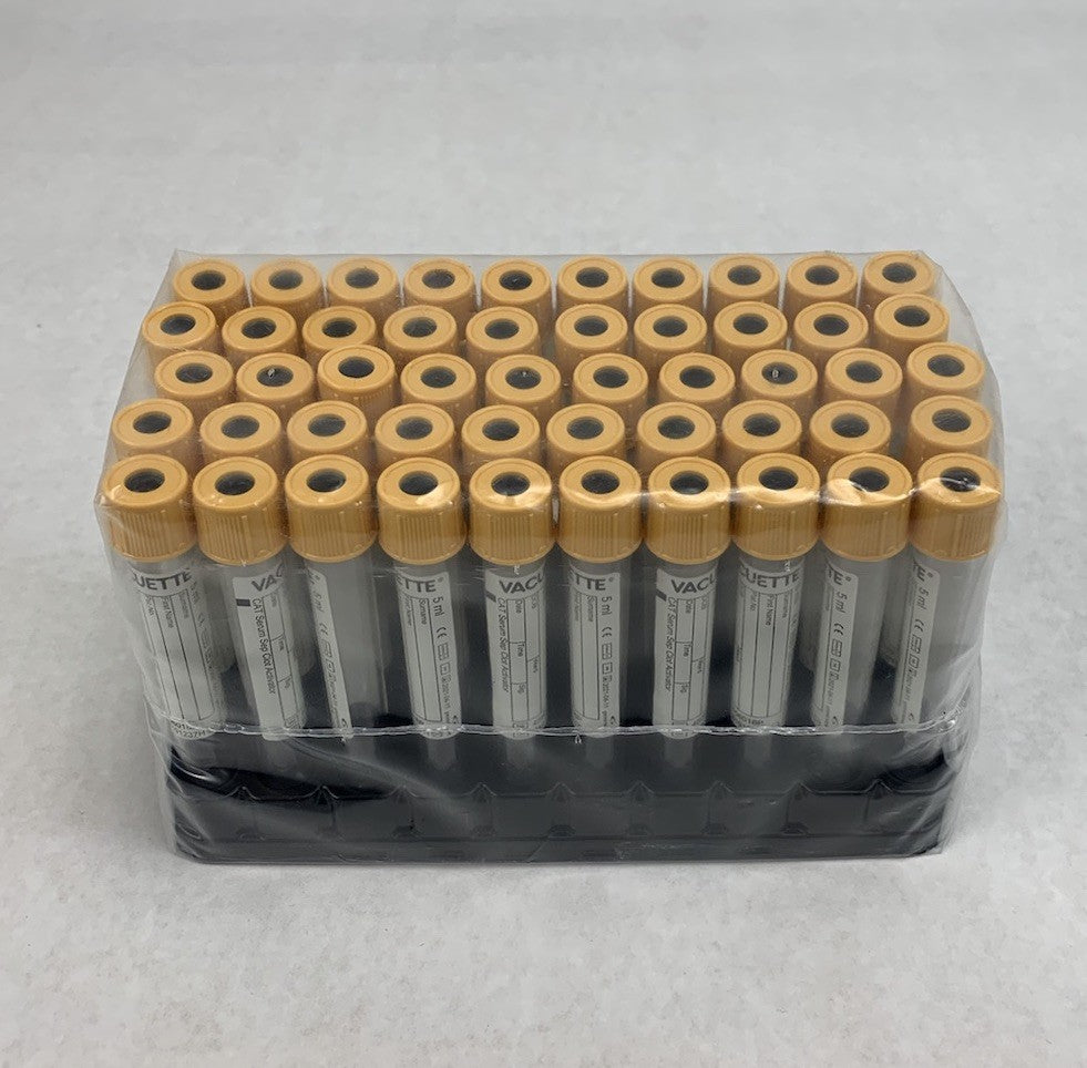 Vacuette 456018P 5ml CAT Serum Sep Clot Activator 13x100 50pcs Tubes