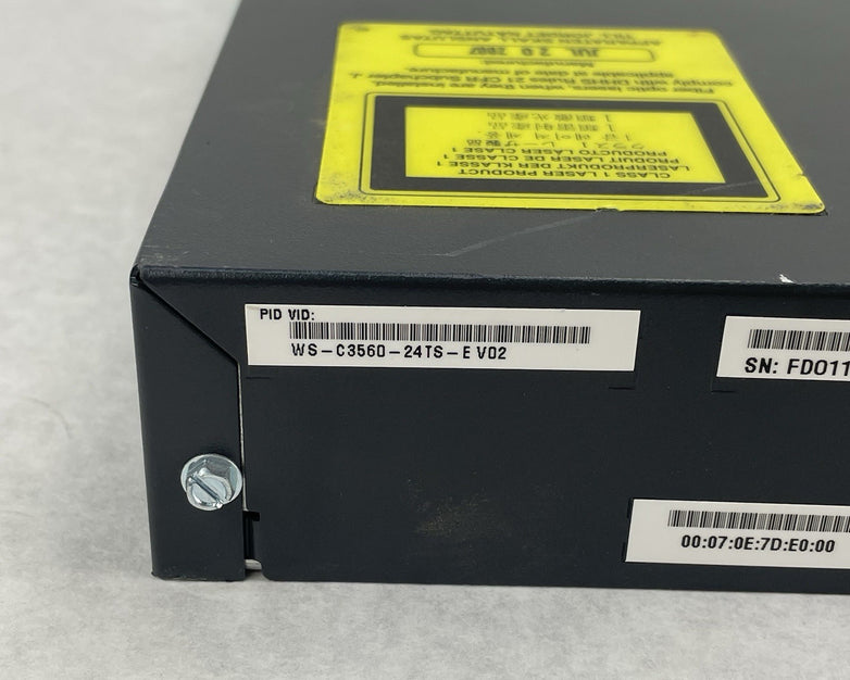 Cisco WS-C3560-24TS-E V02 24-Ports 10/100 Ethernet Switch - Tested