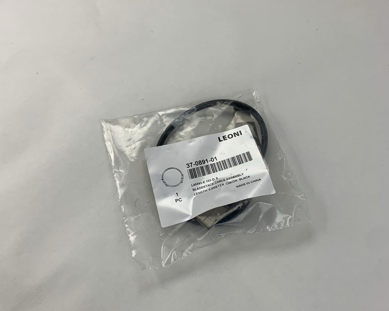Leoni 37-0891-01 Bladestack Cable Assembly 0.5M Black - New - Lot of 7