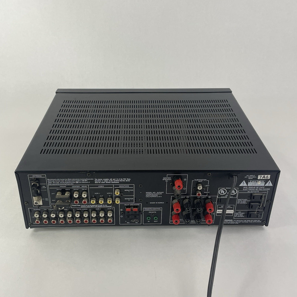 Harman Kardon AVR 20II 5.1 A/V Receiver - Tested7