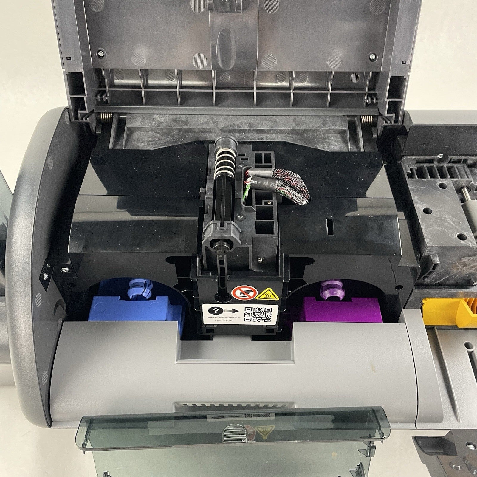 Zebra ZXP Series 7 Pro ID Card Printer Double Sided Color Ethernet Tested