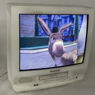 Panasonic PV-C2030W 20" CRT TV VCR & Radio Combo White
