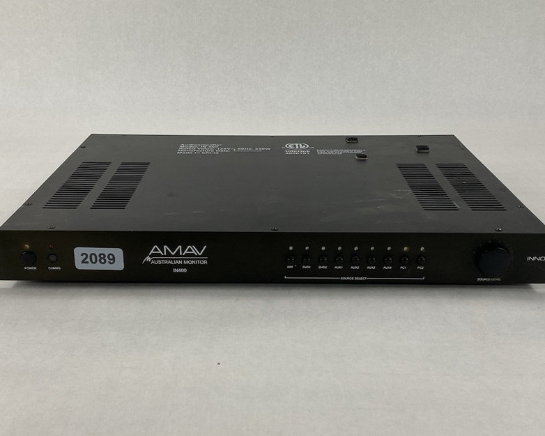 Australian Monitor IN400 Audio Amplifier Tested
