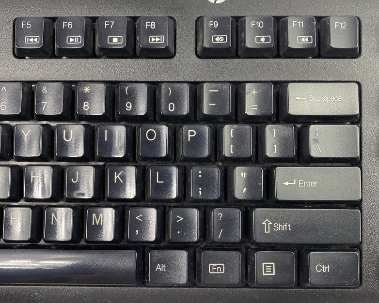 HP 701424-001 USB Desktop Office Quiet Keys KU-1156 Keyboard 672647-00 Black