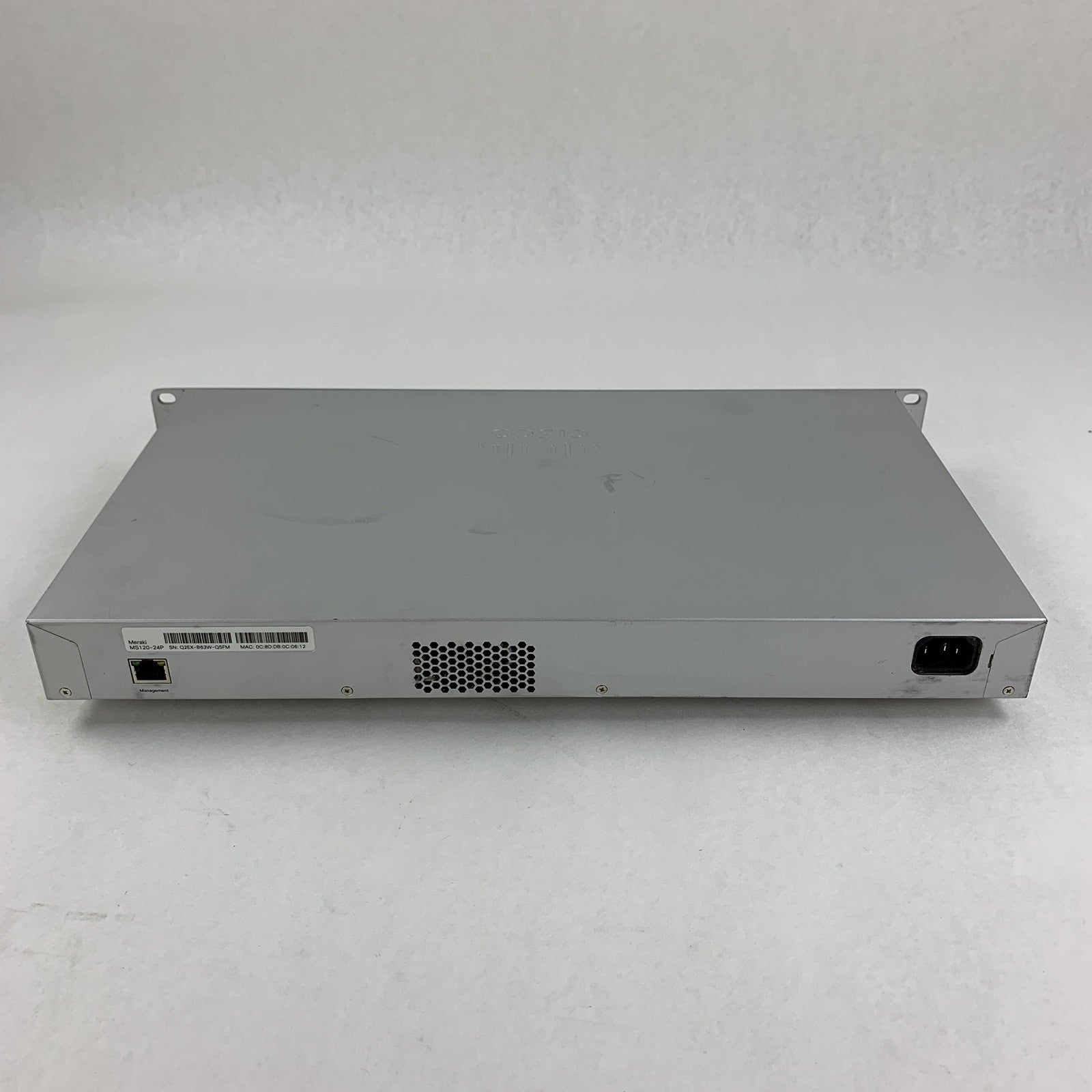 Cisco Meraki MS120-24P-HW 24-Port Gigabit Cloud Managed PoE Switch Tested