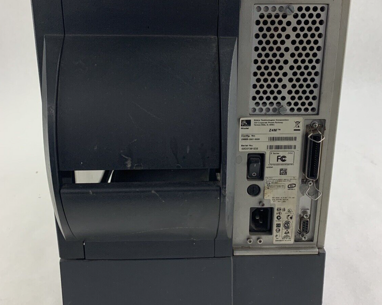 Zebra Z4M Plus DT Direct Thermal Label Printer Self Serial Parallel Tested