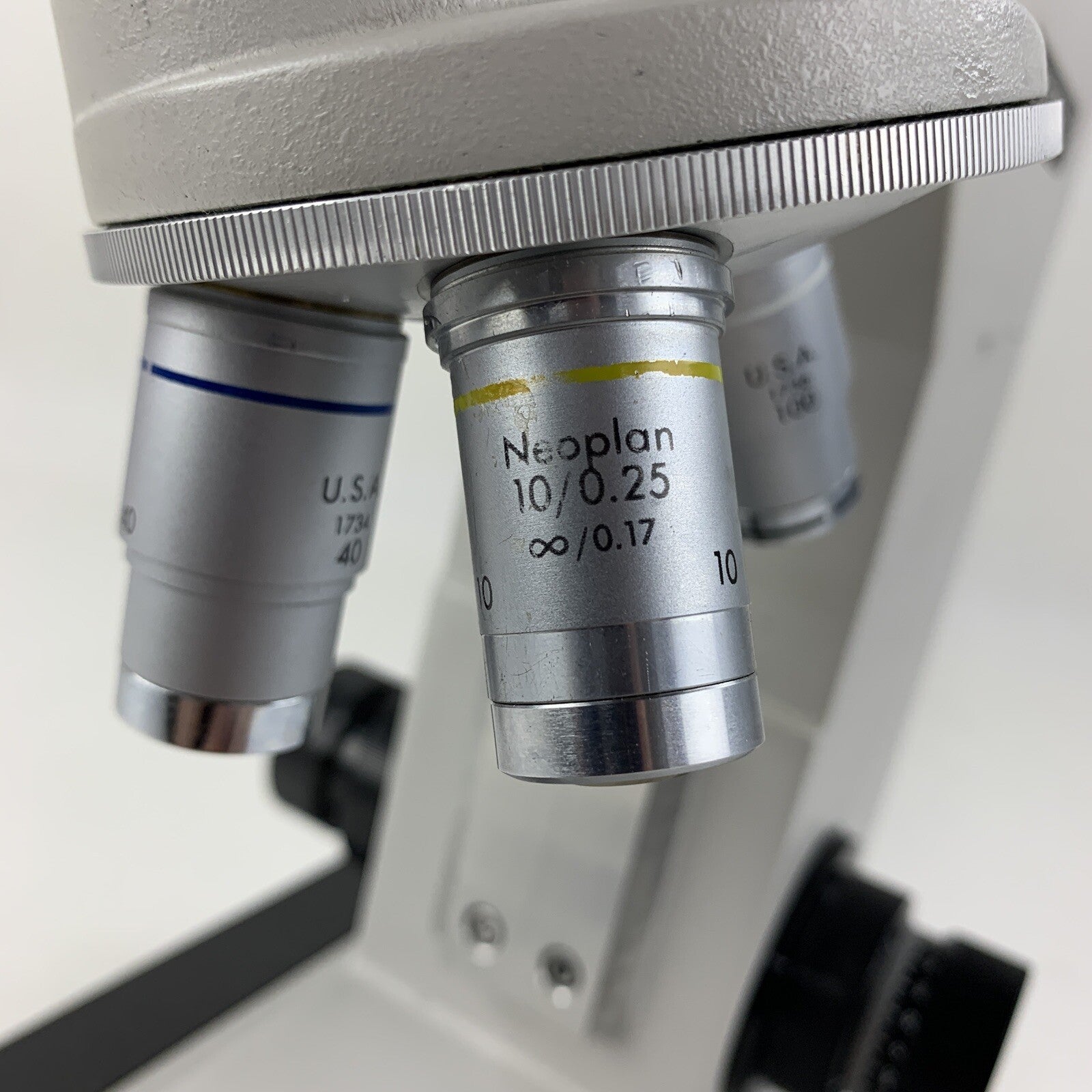 Reichert Microstar IV 410 Lab Microscope 10/.25 40/0.66 100/1.25 Oil No Bulb