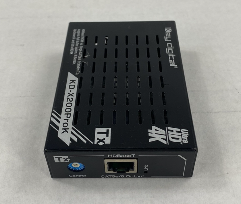Key Digital KD-X200ProK Tx HDBaseT/HDMI via Single CAT5e/6 Extender Lot of 2