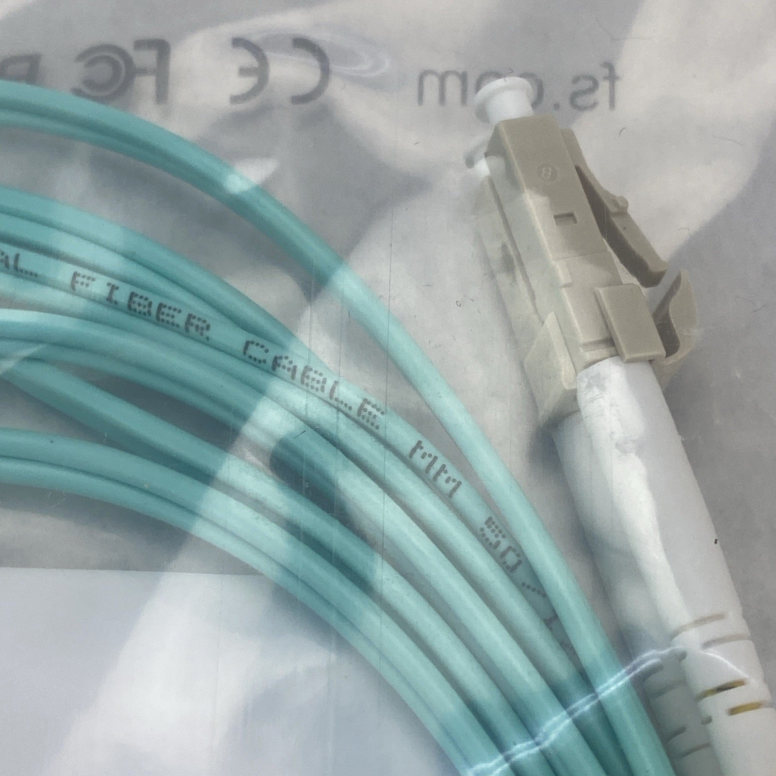 FS.Com Fibre Optic Patch Cable 10G 50/125 OM3 Multimode Color Aqua 3M - Lot Of 56