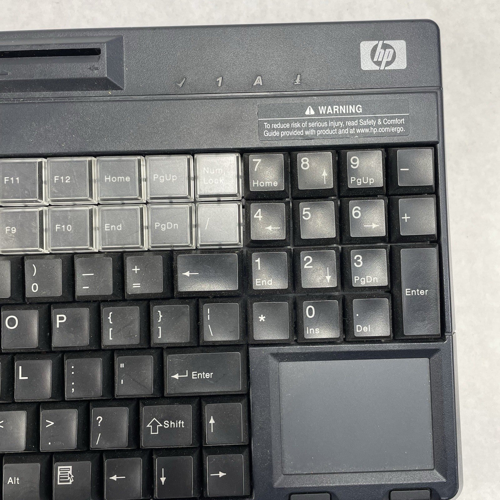 HP SPOS Programable Black Wired USB Keyboard Mouse POS G86-62411EUAISA