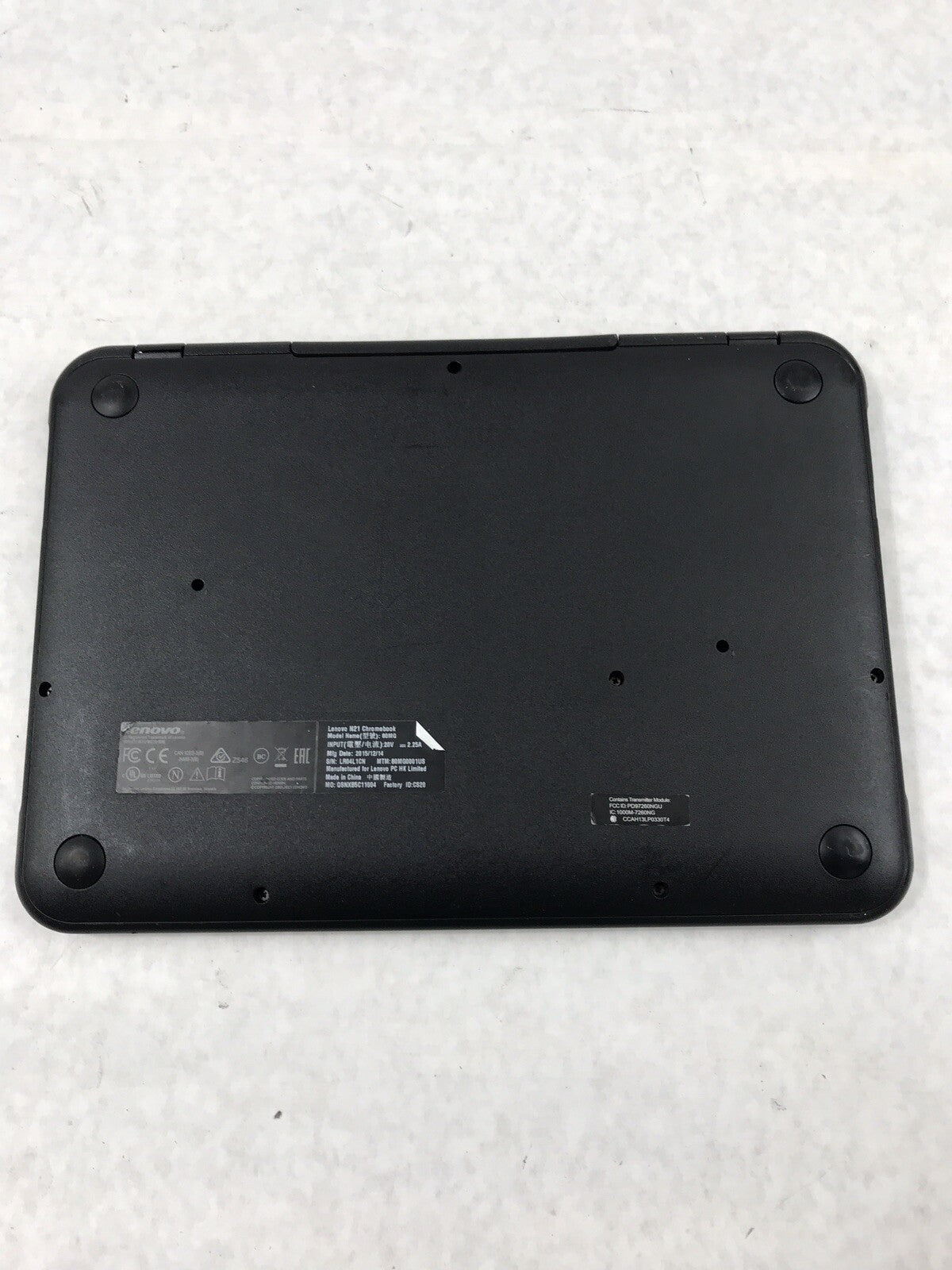 Lenovo Chromebook N21 80MG 11.6" Intel Celeron N2840 @ 2.16GHz 4GB RAM 16GB SSD8