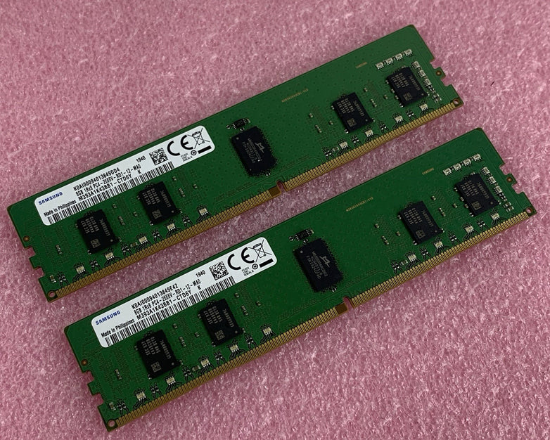 Samsung M393A1K43BB1-CTD6Y 8 GB 1x8GB DDR4-2666 Computer Memory Ram Lot of 2x