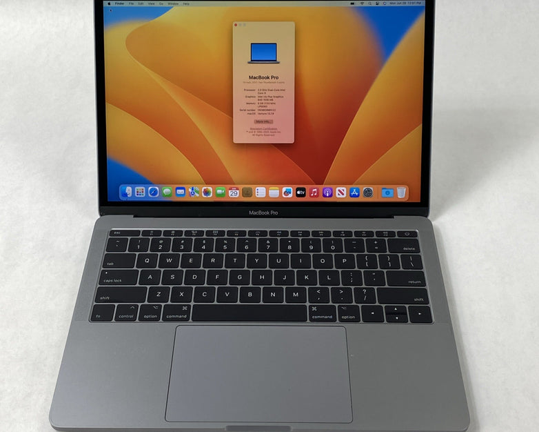 Apple MacBook Pro A1708 2017 Retina 13" 2.3GHz i5 8GB RAM 120GB SSD macOS 13.7.8
