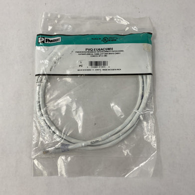 Enhanced Patch Cord CAT 6A PVQ-EU6AC5WH 5ft Cable Lot of  4