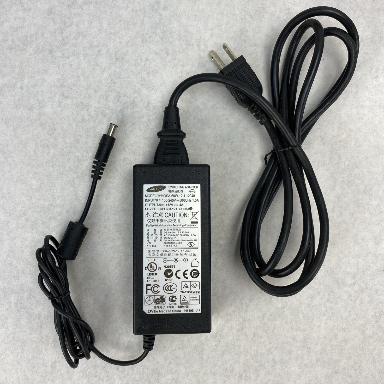 Samsung DSA-60W-12 1 12048 AC Switching Adaptor Power Source - Lot of 52