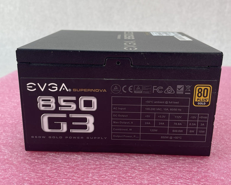 EVGA PSU 220-G3-0850 SuperNOVA 850 G3 850W 80 Plus