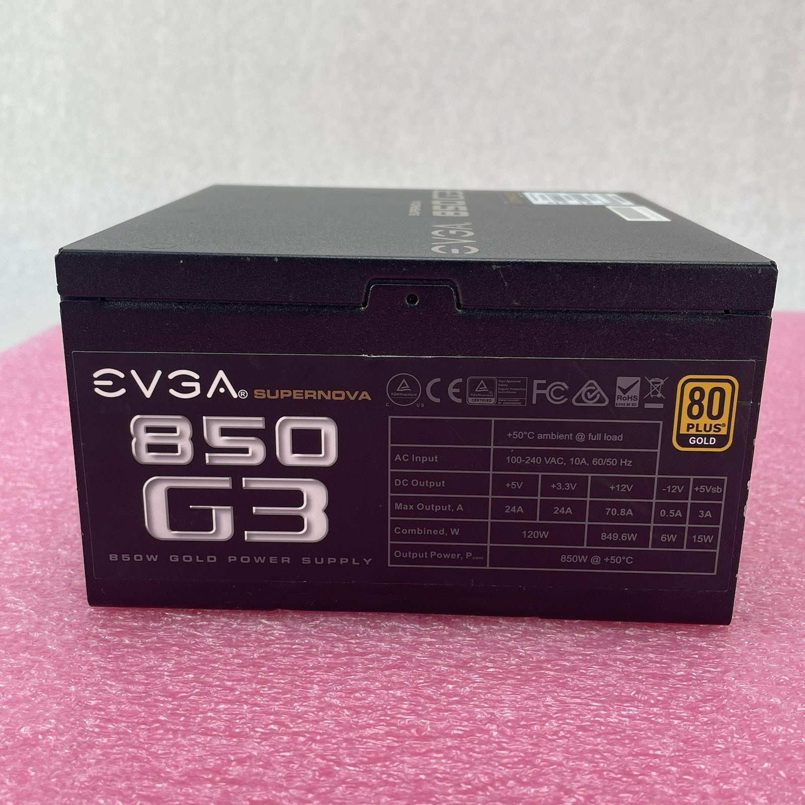 EVGA PSU 220-G3-0850 SuperNOVA 850 G3 850W 80 Plus6