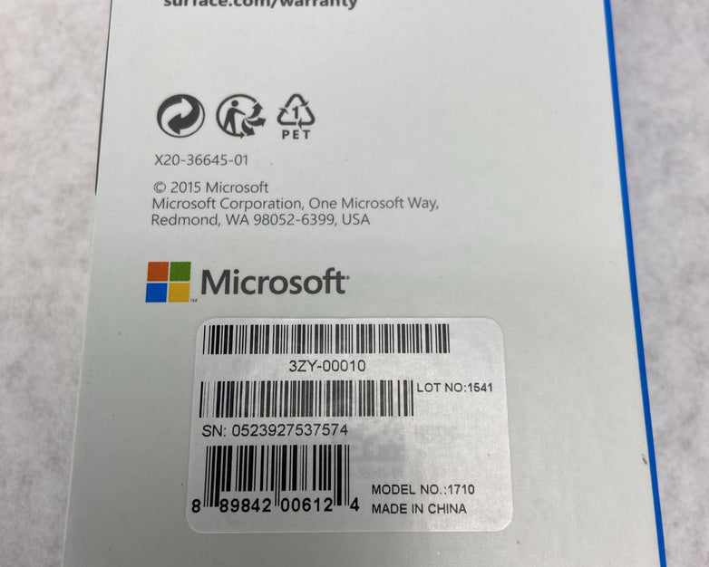 Microsoft Surface Pen Stylus Platinum Model No 3ZY-00010 New in Box