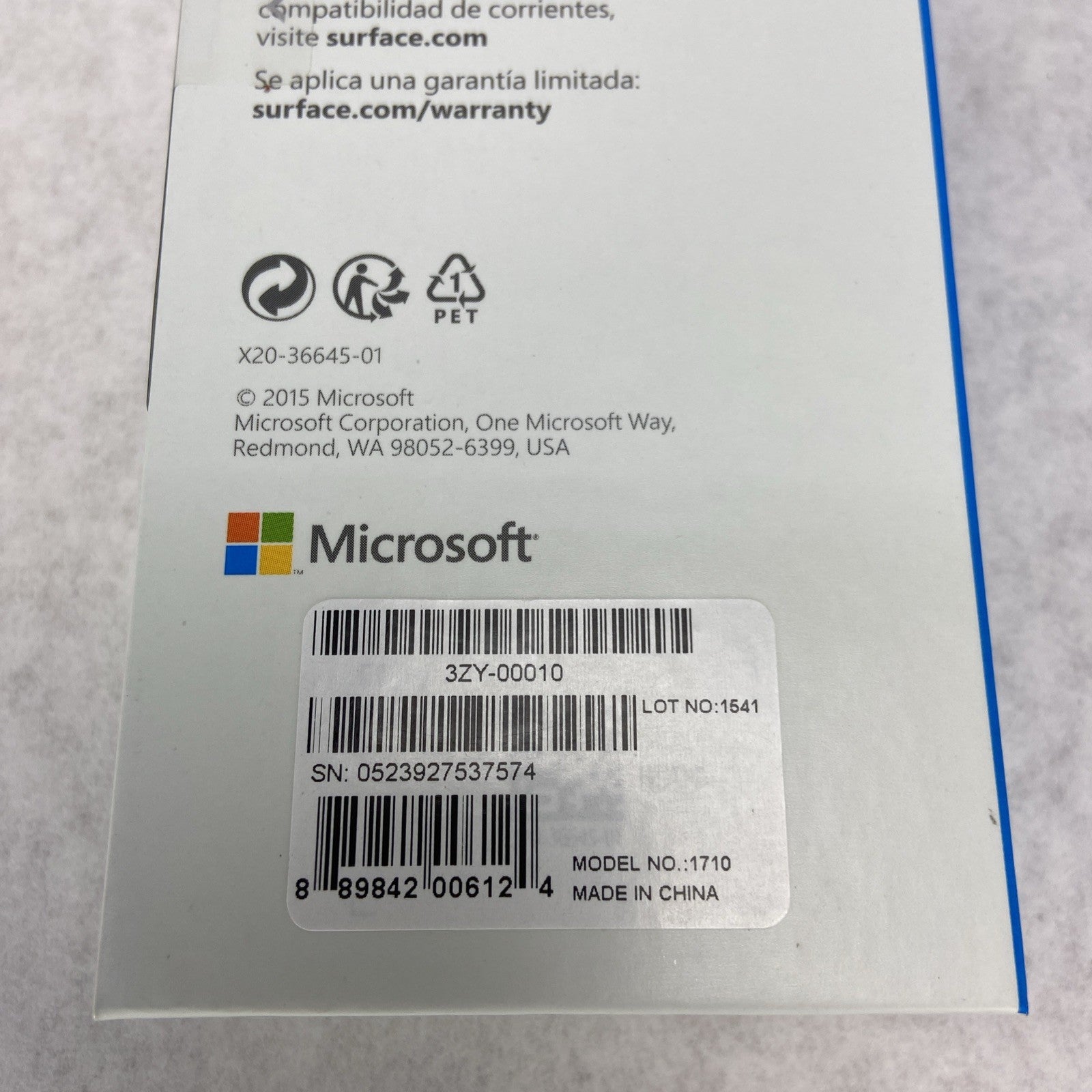 Microsoft Surface Pen Stylus Platinum Model No 3ZY-00010 New in Box