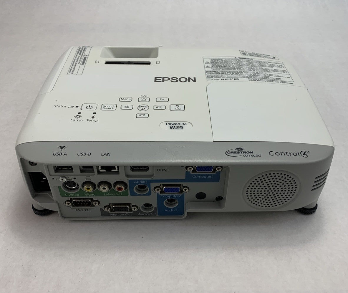 Epson PowerLite W29 H690A LCD Lamp Projector 2079 Lamp Hours - No Remote3