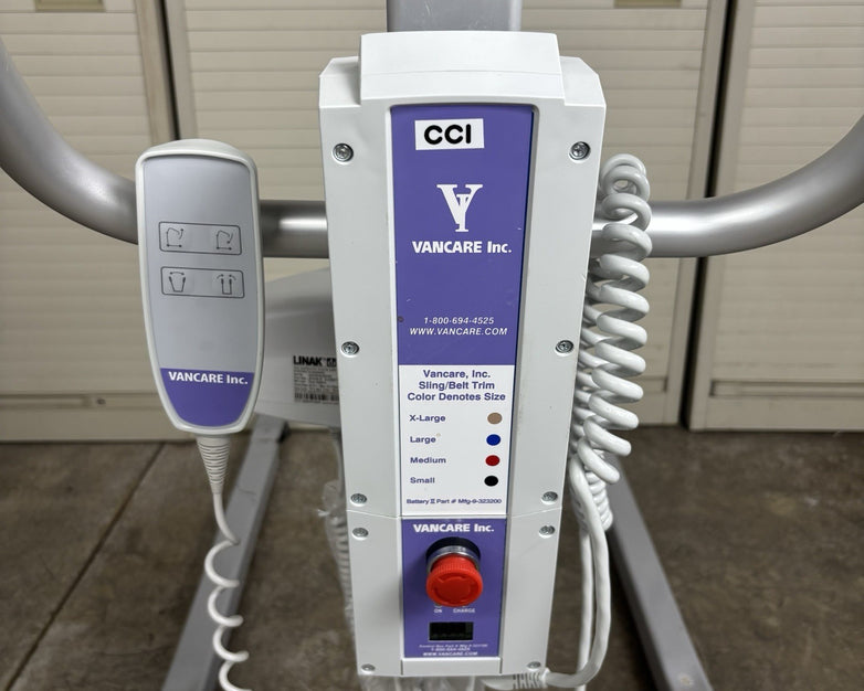 Vancare Inc Van-GO Lift Patient Positioner Powers On Bad Hydraulics w/ Battery