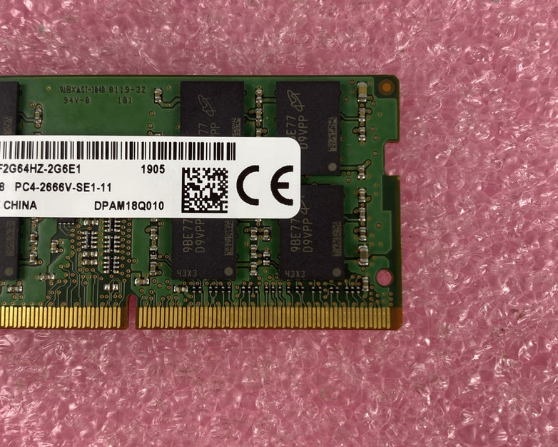 Micron MTA16ATF2G64HZ 16GB 2Rx8 PC4-2666V-SE1-11 Laptop Memory Ram