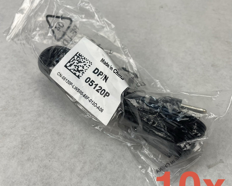 Dell 05120P 6ft AC 3-Prong Black Power Cord Cable