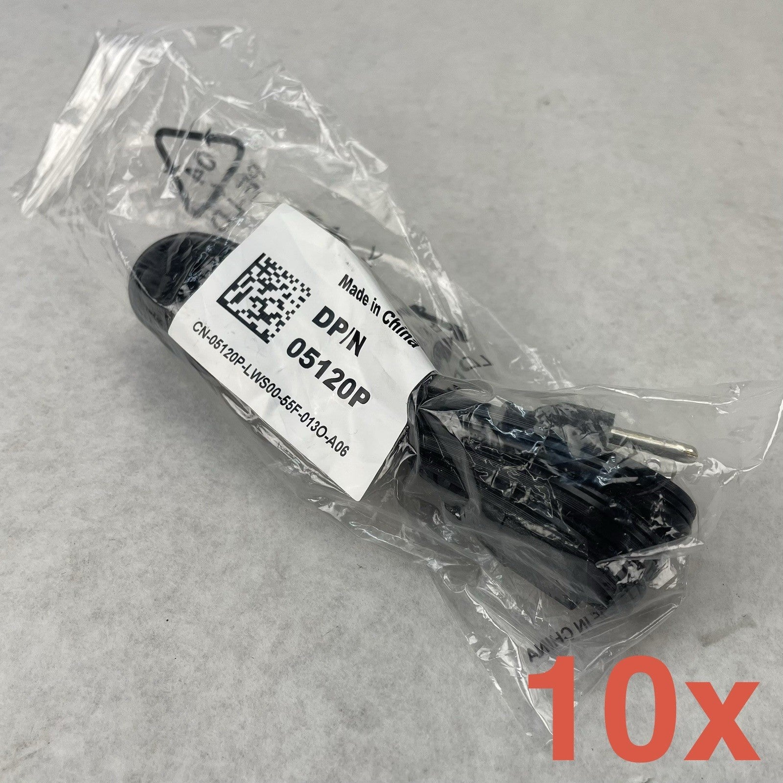 Dell 05120P 6ft AC 3-Prong Black Power Cord Cable0