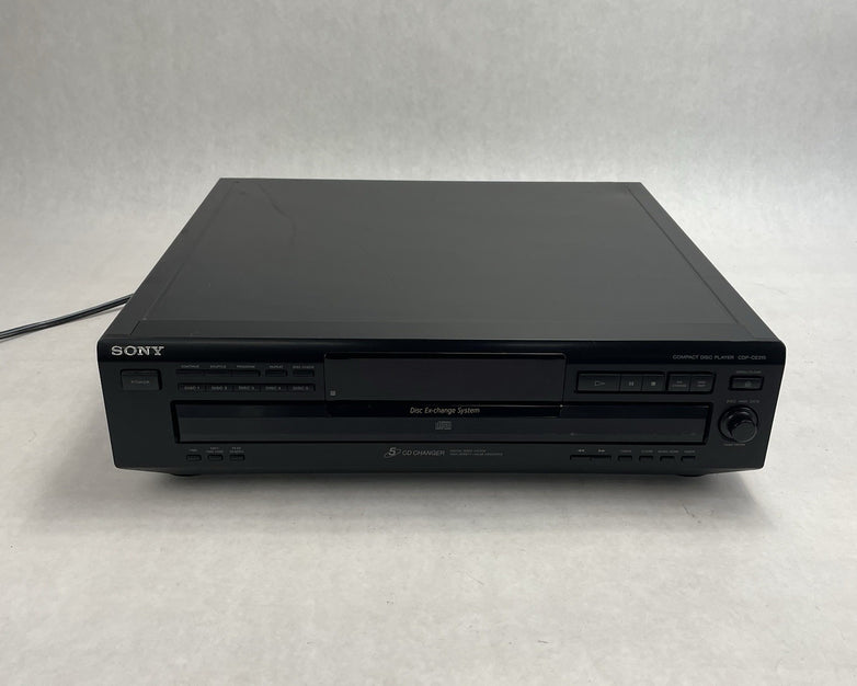 Sony CDP-CE315 5 Disc Changer CD Player Tested Plays No Screen