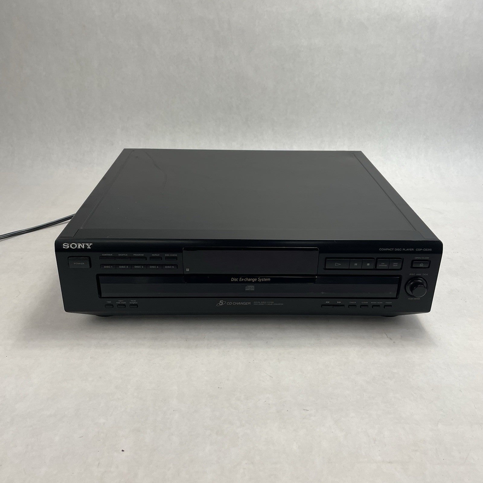 Sony CDP-CE315 5 Disc Changer CD Player Tested Plays No Screen2