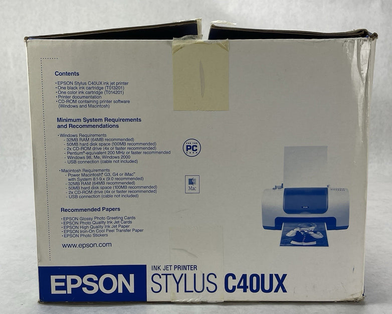 Epson Stylus C40UX Inkjet Printer Open Box