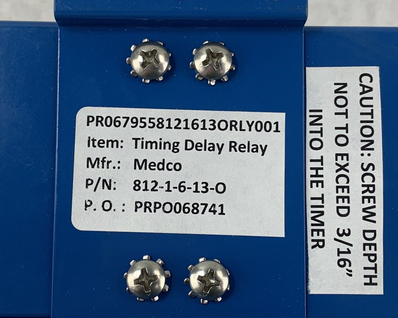NTS 812-1-6-13-O Timing Delay Relay Series 812 - For Parts or Repair