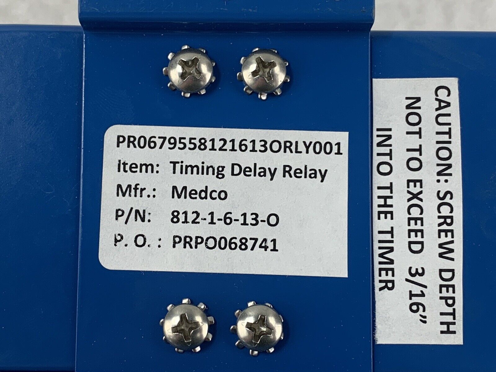 NTS 812-1-6-13-O Timing Delay Relay Series 812 - For Parts or Repair