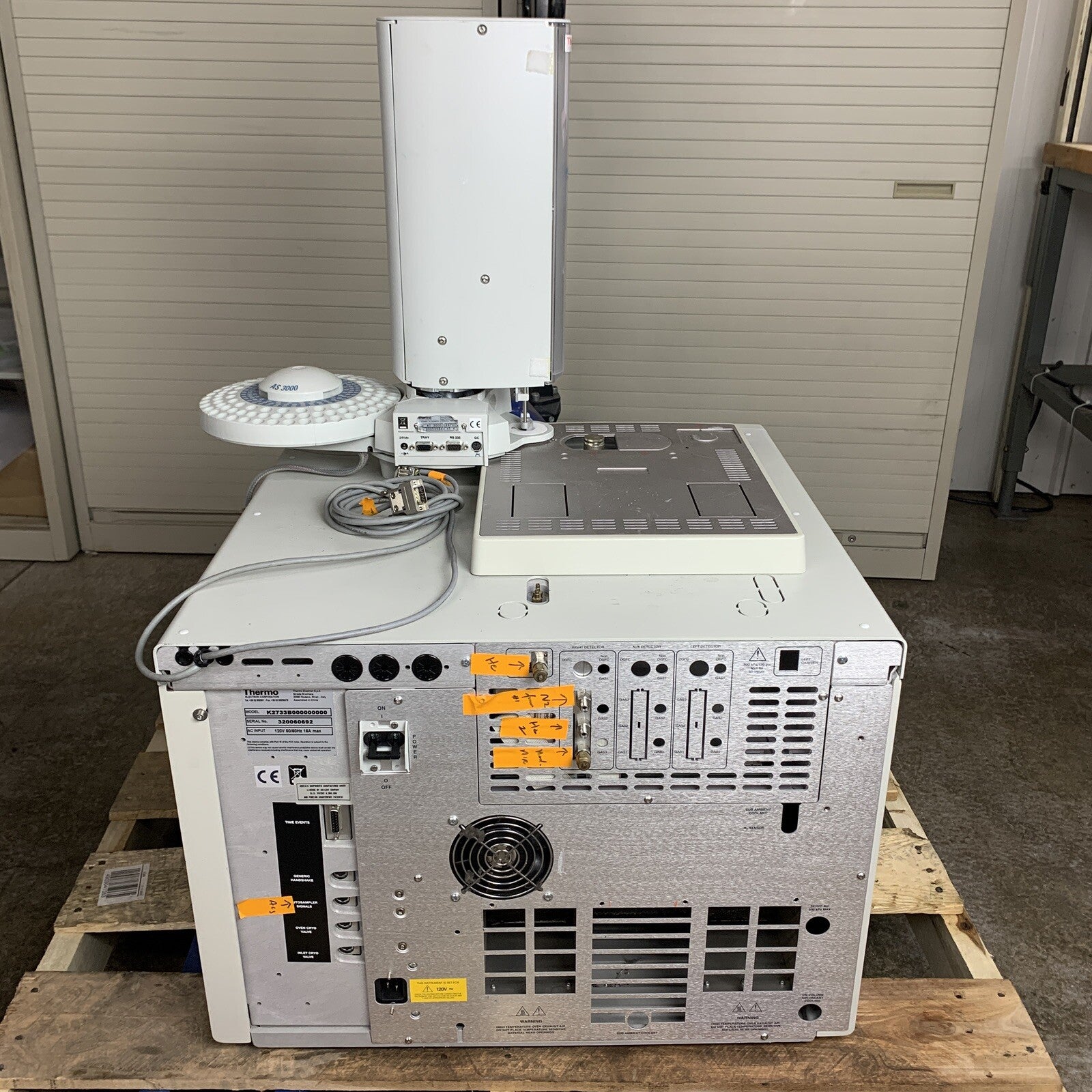 Thermo Scientific Trace GC Ultra w/ AI 3000 Auto Sampler Powers On