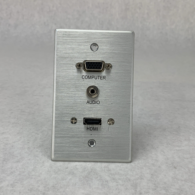 C2G 60144 Pass-Through Wall Plate VGA 3.5mm Stereo HDMI