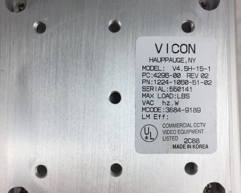 Vicon Micro V4.5H-15 Security Camera Housing