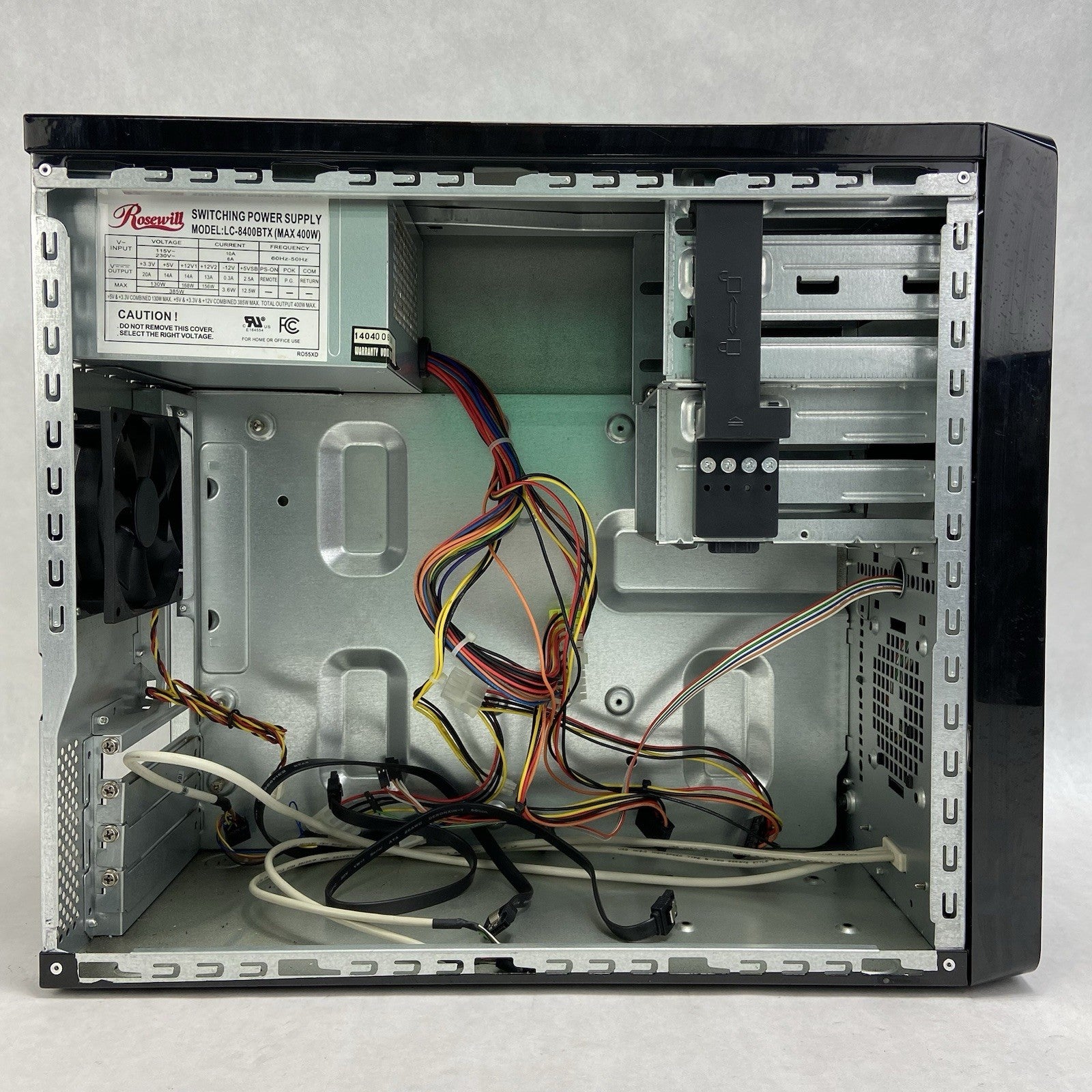 Rosewill R363-M-BK Micro ATX Mini Tower Computer Case Rosewill LC-8400BTX 400W8