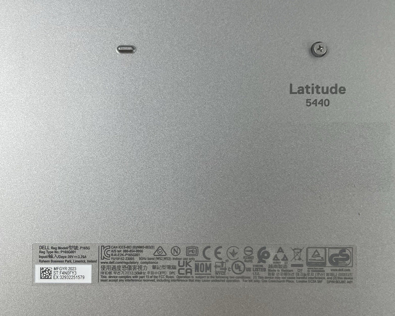 Dell Latitude 5440 14" i5-1345U 4.35 GHz 8 GB RAM No SSD/OS/AC