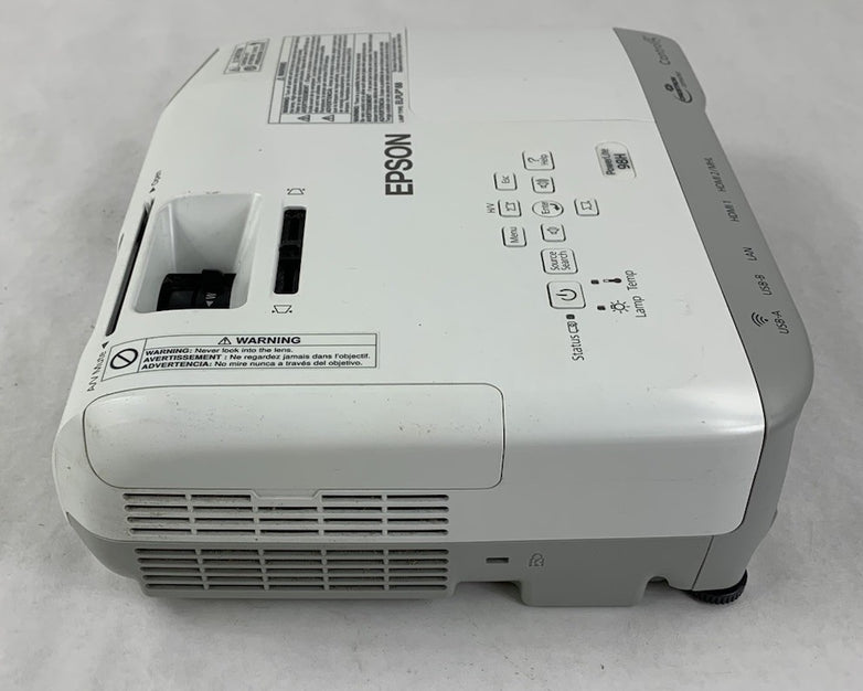 Epson PowerLite 98H H687A LCD Lamp Projector 3463 Lamp Hours - No Remote