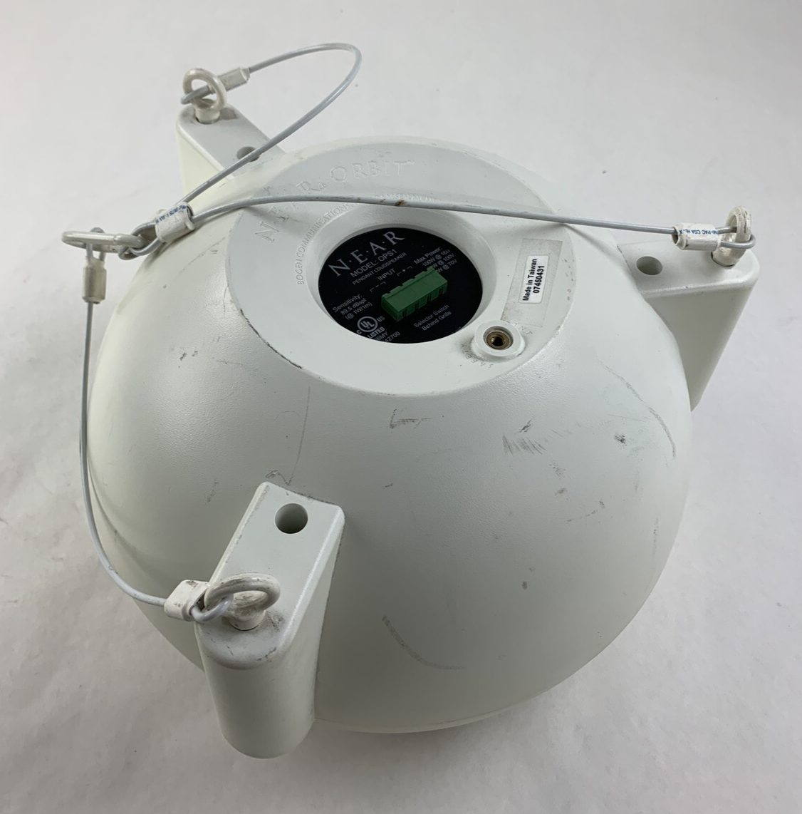 Bogen NEAR Orbit OPS1 Pendant Loud Speaker Ceiling Hanging 100W 16-ohm Tested
