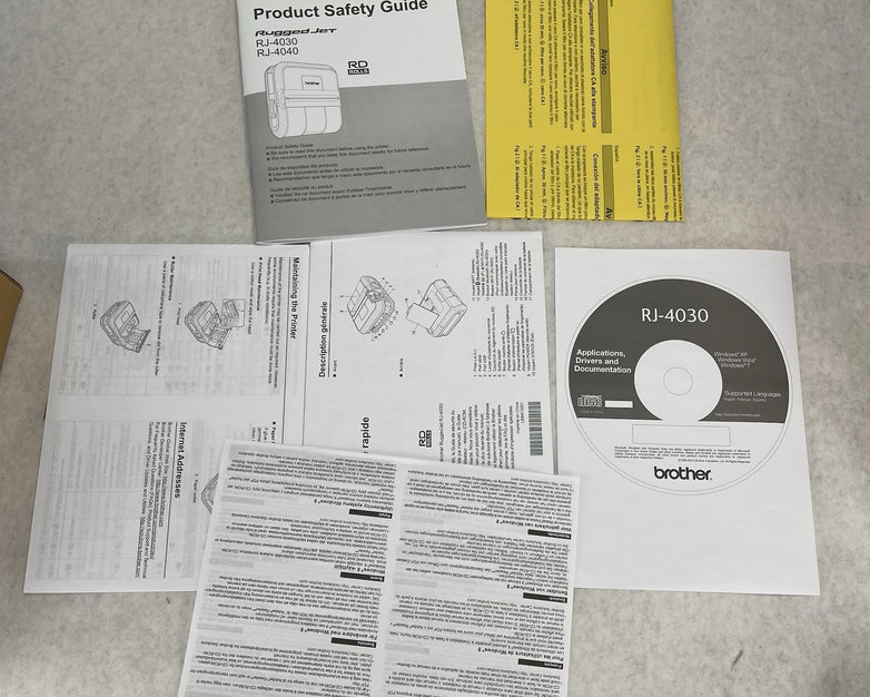 Brother Ruggedjet RJ4030 4030AI Mobile BlueTooth No Battery or Charger