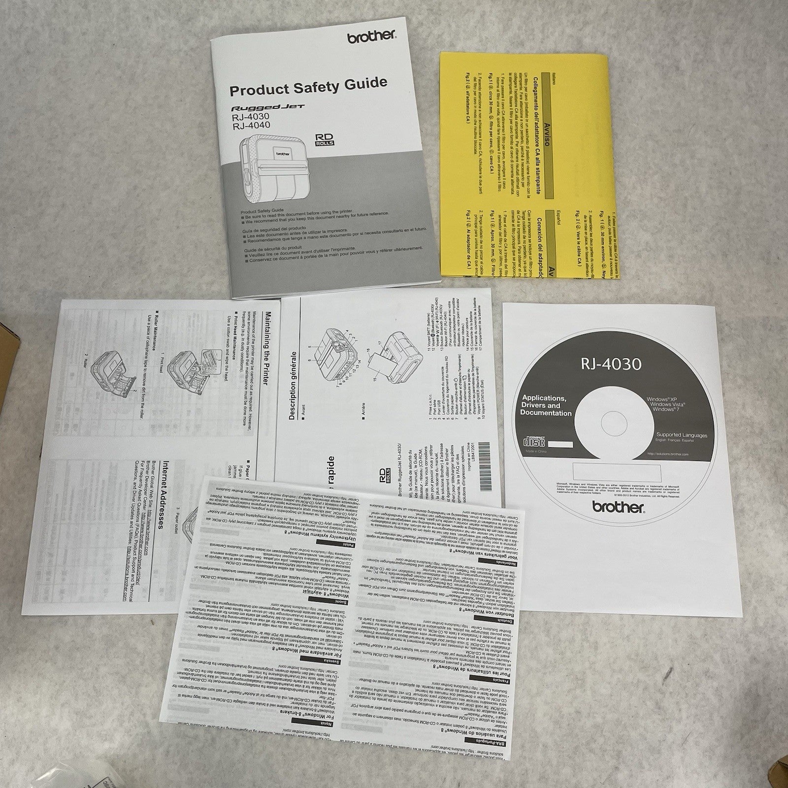 Brother Ruggedjet RJ4030 4030AI Mobile BlueTooth No Battery or Charger