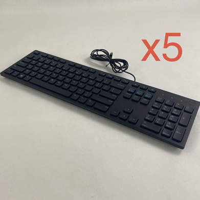 Dell KB216t Wired Keyboard Lot of 5
