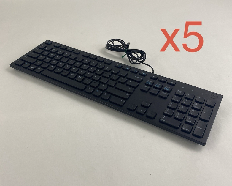 Dell KB216t Wired Keyboard Lot of 5