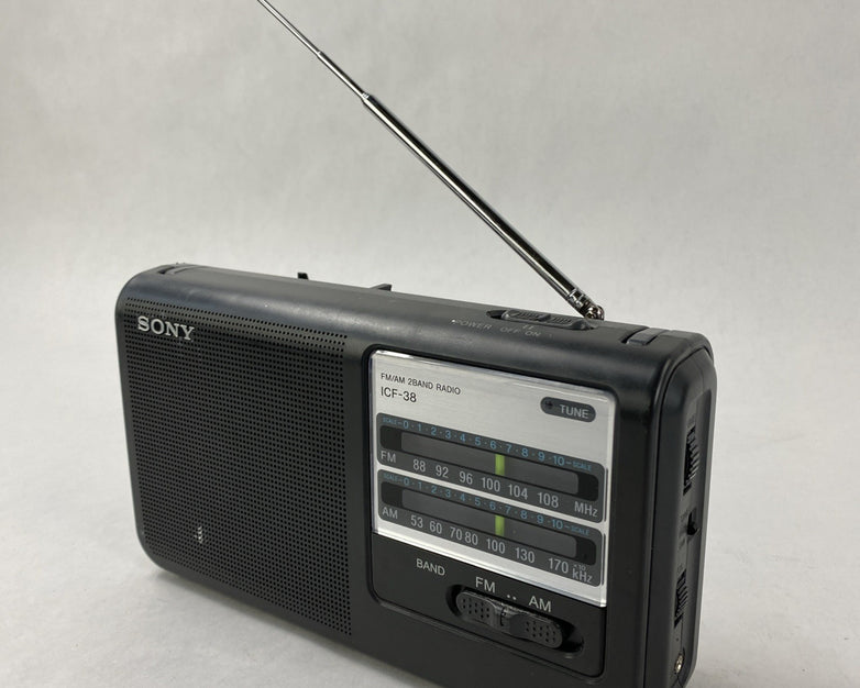 Sony FM/AM 2Band Radio ICF-38 Pulled from Used Environment Tested