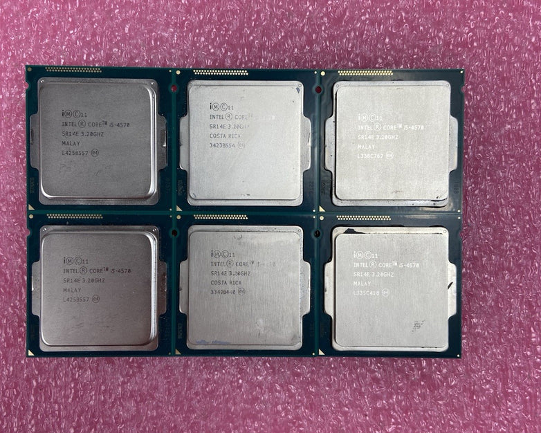 Lot of 6 Intel Core i5-4570 SR14E 3.2GHz Desktop Processor