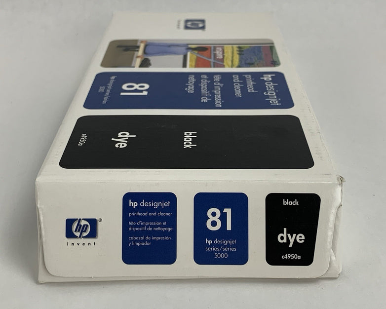 HP C4950A 81 Black Printhead Cleaner Designjet 5000 5500 New  OEM Box Sealed 08