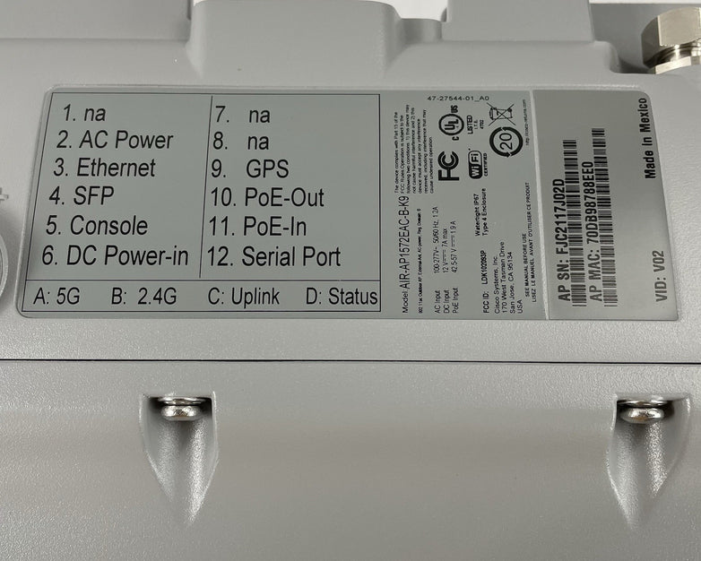 Cisco AIR-AP1572EAC-B-K9 Outdoor Mesh Access Point Tested