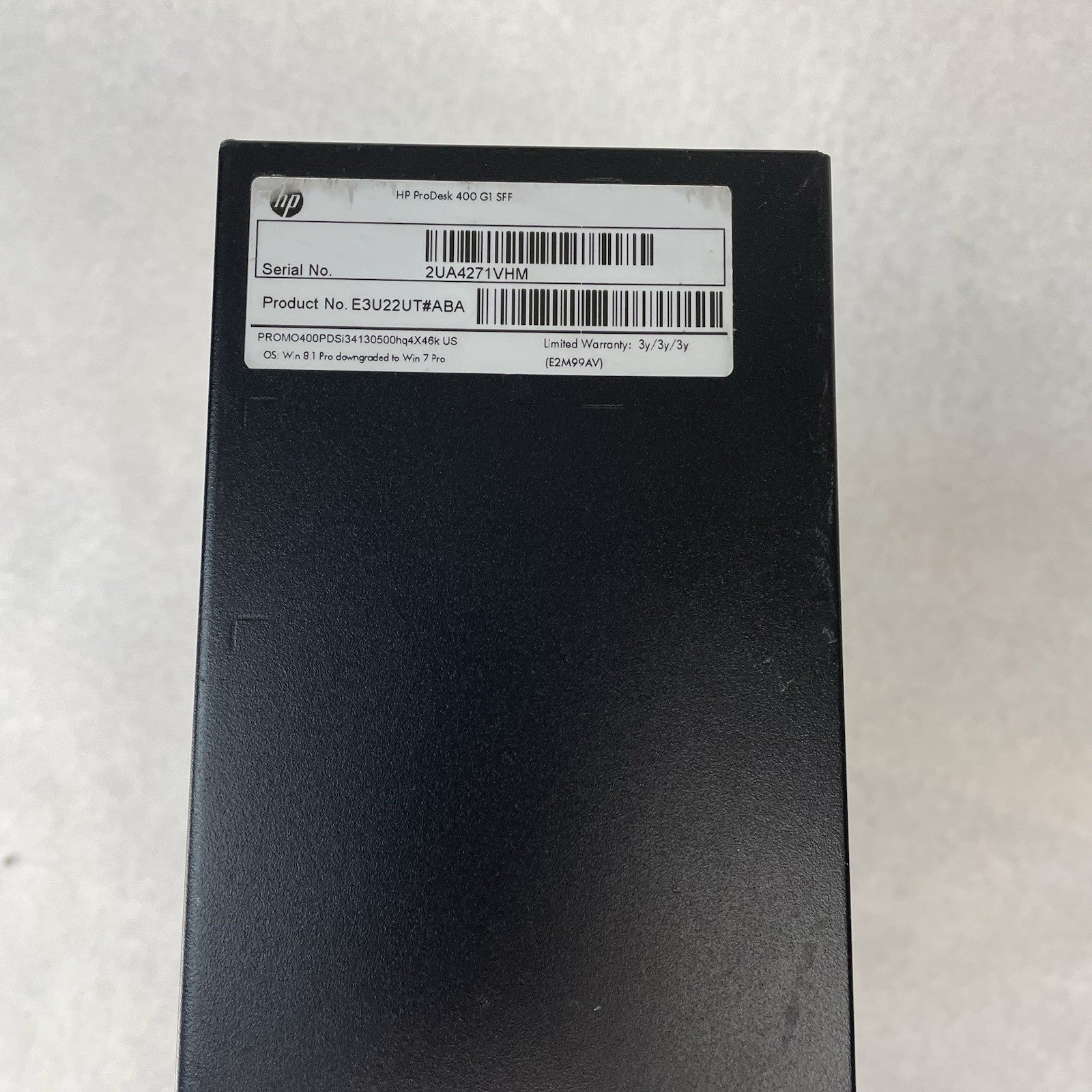 HP ProDesk 400 G1 SFF i5-4570 3.20 GHz 8 GB RAM No HDD No OS